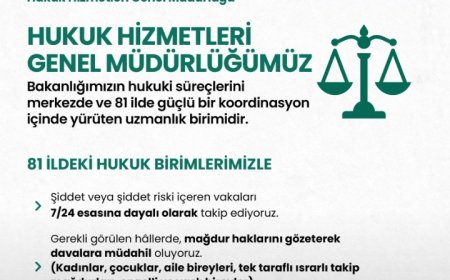 Bakanlıktan 81 İlde Hukuki Koordinasyon: Şiddet Mağduru Bireylerin Hakları Titizlikle Korunuyor