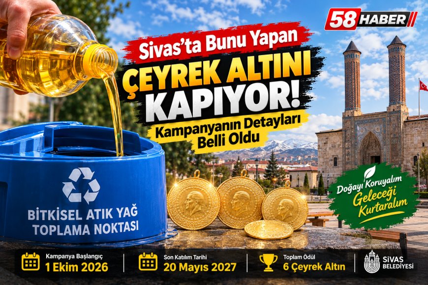 Sivas’ta Bunu Yapan Çeyrek Altını Kapıyor! Kampanyanın Detayları Belli Oldu