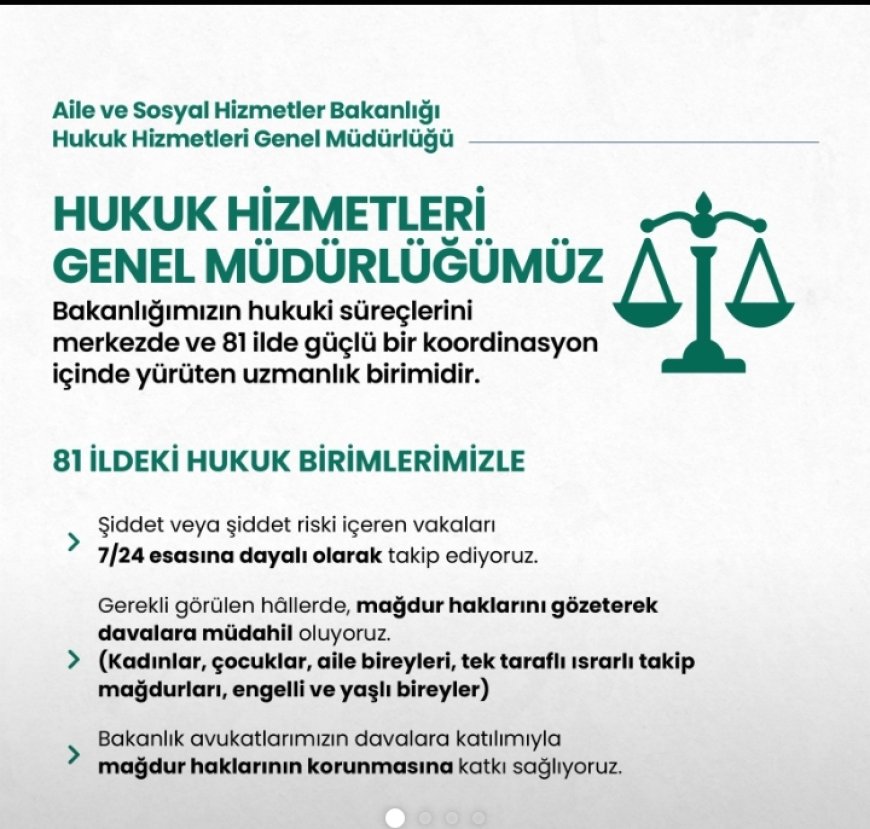 Bakanlıktan 81 İlde Hukuki Koordinasyon: Şiddet Mağduru Bireylerin Hakları Titizlikle Korunuyor